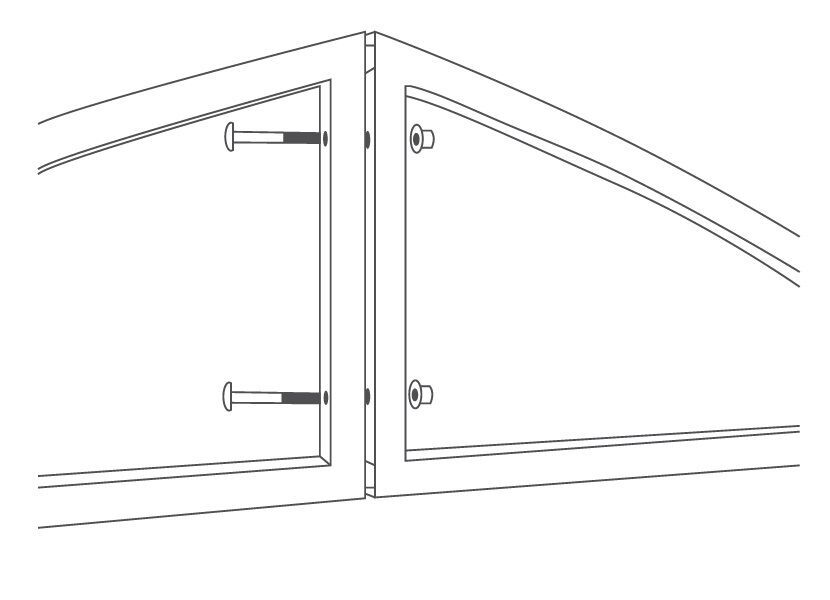 Arkveida polikarbonāta siltumnīca LĀSĪTE 3x4m - Image 6