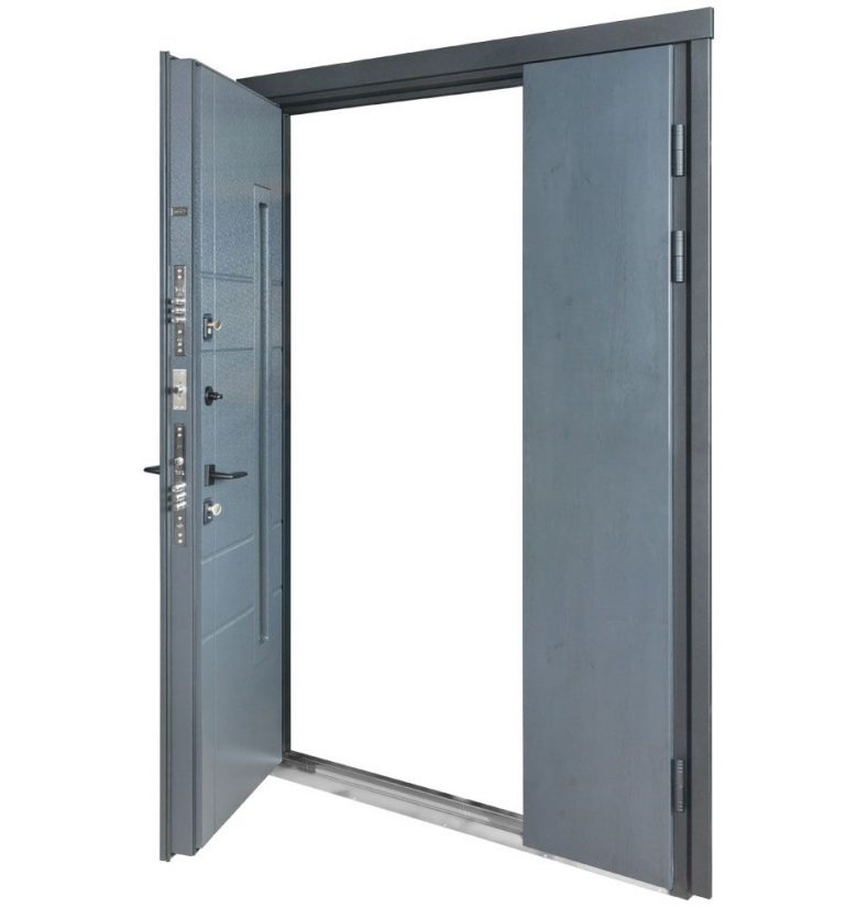 Metāla durvis TERMO HOUSE 705/431 (1200mm) Tumšs Antracīts/Antracīts pelēks - Image 7
