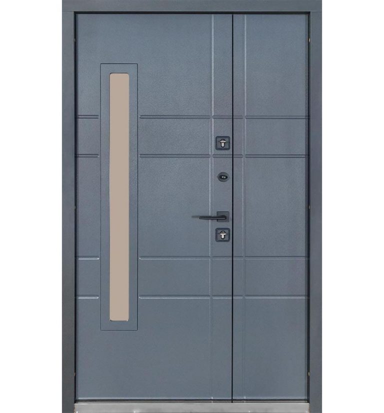 Metāla durvis TERMO HOUSE 705/431 (1200mm) Tumšs Antracīts/Antracīts pelēks - Image 8