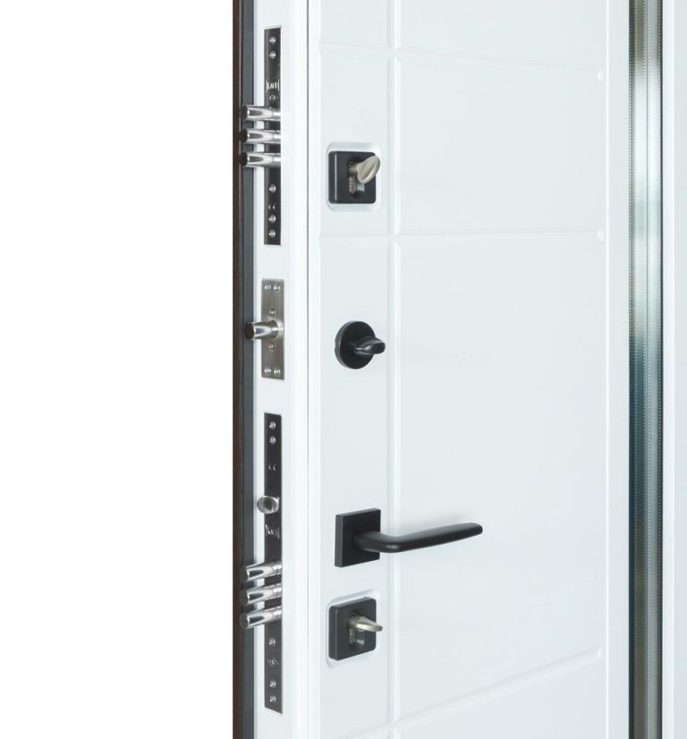 Metāla durvis TERMO HOUSE 705/431 (1200mm) Venge tumšs/Balts satīns - Image 4